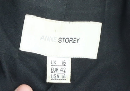 Anne Storey Women's Black Blazer Size 16
