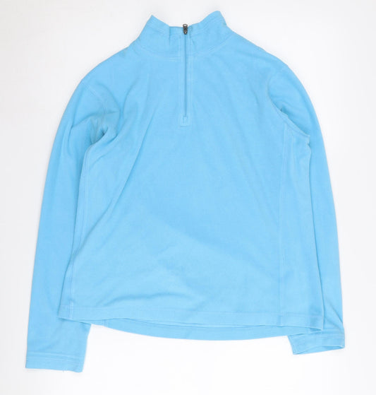 Columbia Women's Blue Fleece Sweatshirt - Size L