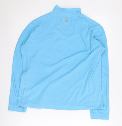 Columbia Women's Blue Fleece Sweatshirt - Size L
