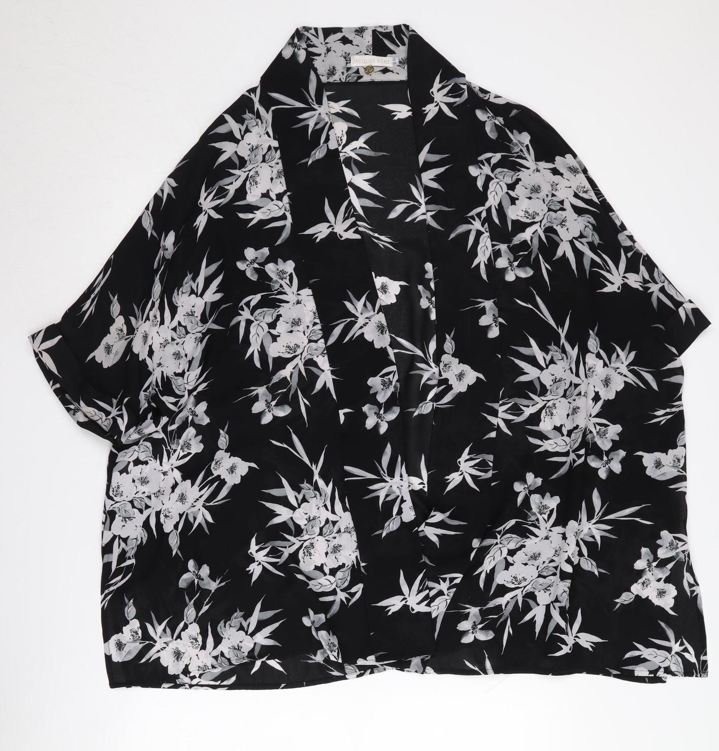 Womens UK Size S Jacques Vert Black Cape Jumper