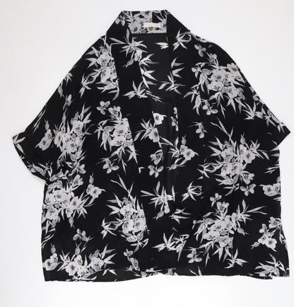 Womens UK Size S Jacques Vert Black Cape Jumper