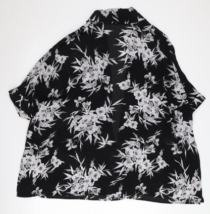 Womens UK Size S Jacques Vert Black Cape Jumper