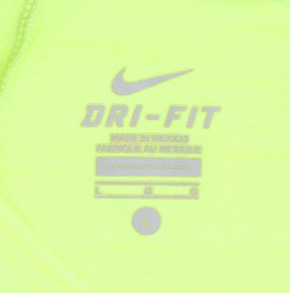 Nike Unisex Green Athletic Tank - L, Breathable Activewear