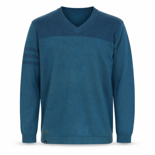 Mens UK Size M adidas Blue Pullover Jumper