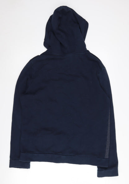 Mens UK Size M JACK & JONES Blue Pullover Hoodie