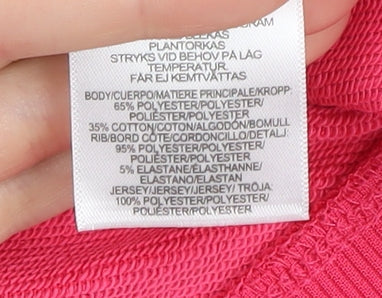 DKNY Women's Pink Pullover Hoodie - Size L