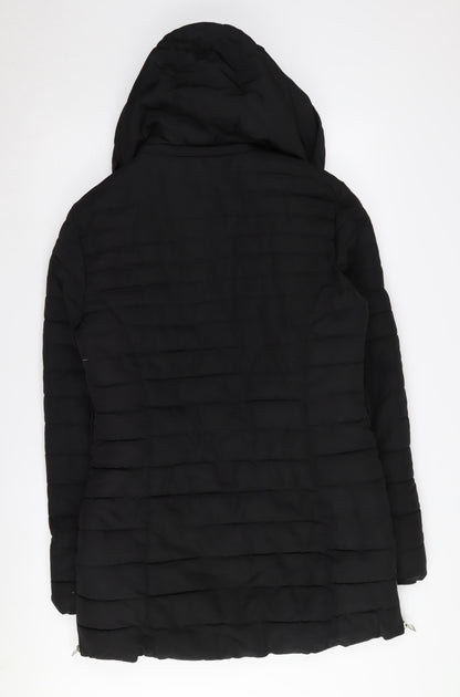 Womens UK Size 12 Golddigga Black Puffer Jacket