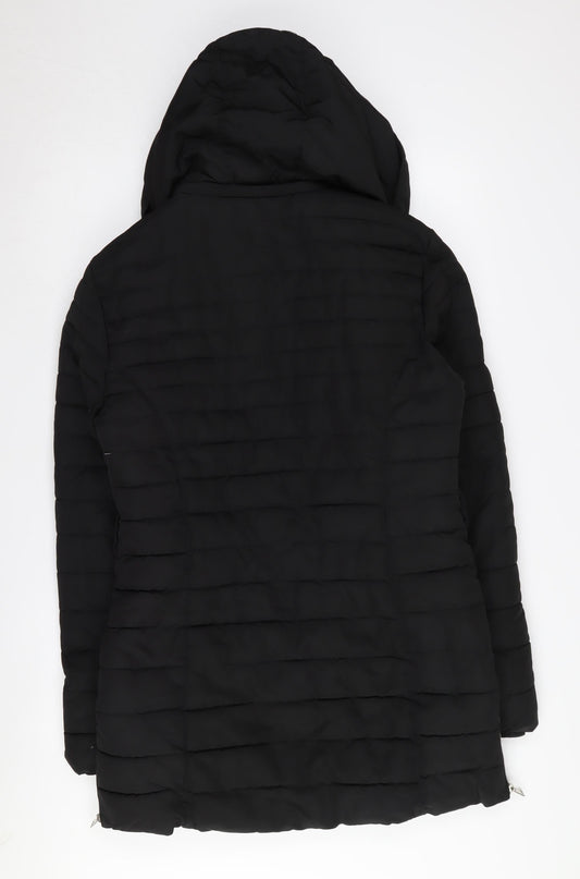 Womens UK Size 12 Golddigga Black Puffer Jacket