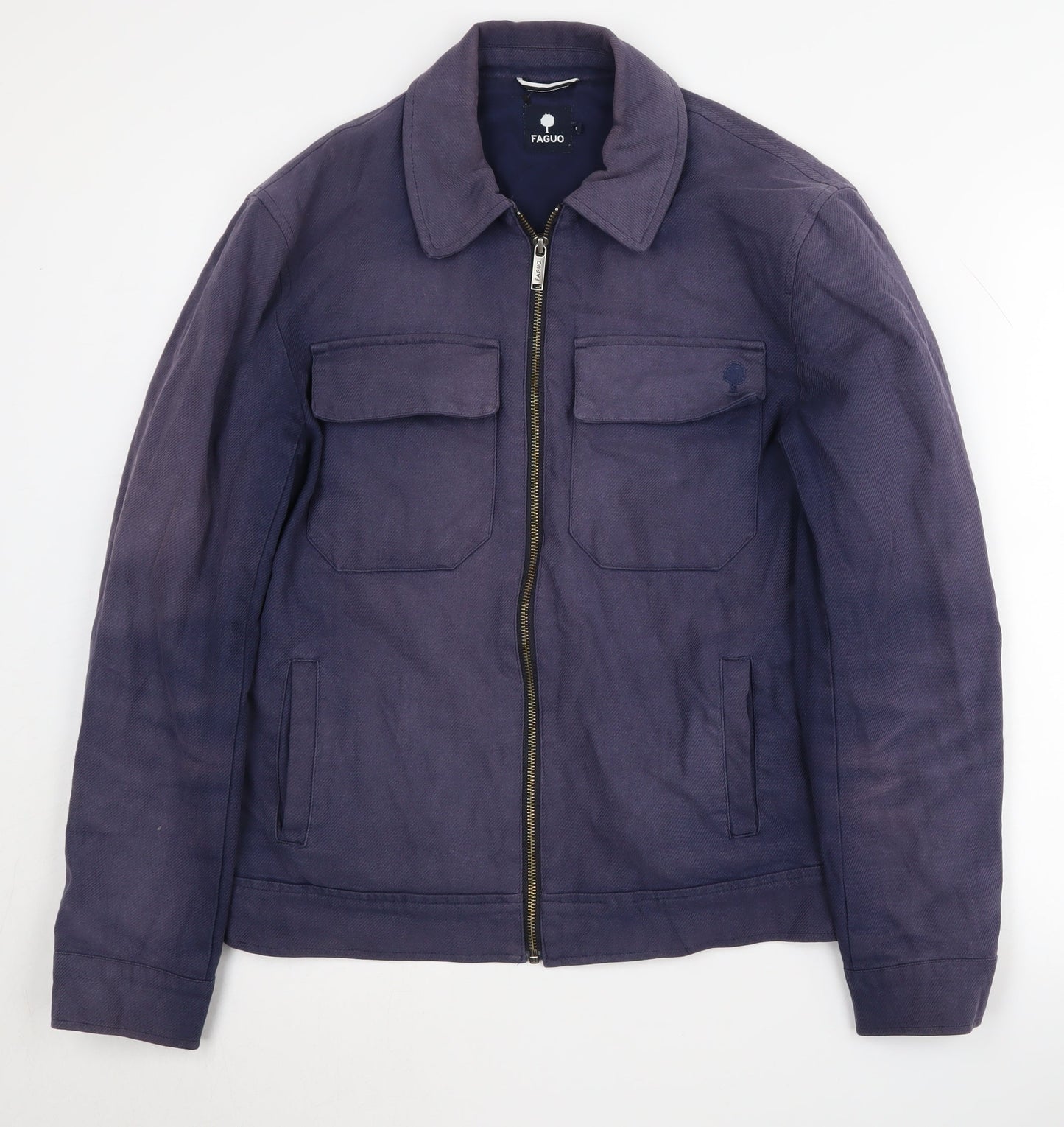 Mens UK Size S Faguo Blue Basic Jacket