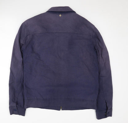 Mens UK Size S Faguo Blue Basic Jacket