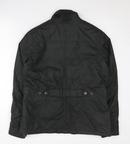 Womens UK Size 10 H&M Black Military Jacket