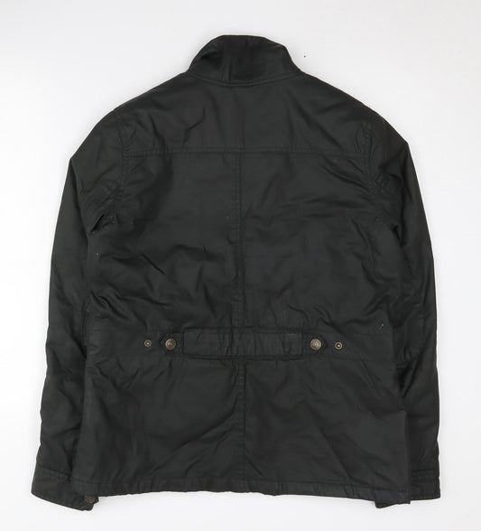 Womens UK Size 10 H&M Black Military Jacket