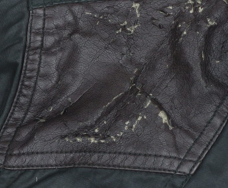 Womens UK Size 10 H&M Black Military Jacket