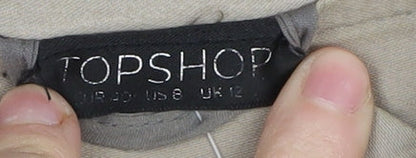 Womens UK Size 12 Topshop Beige Duffle