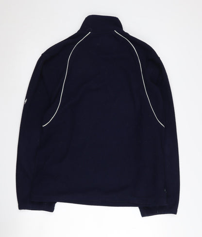 Mens UK Size M Marks and Spencer Blue 1/4 Zip Sweatshirt