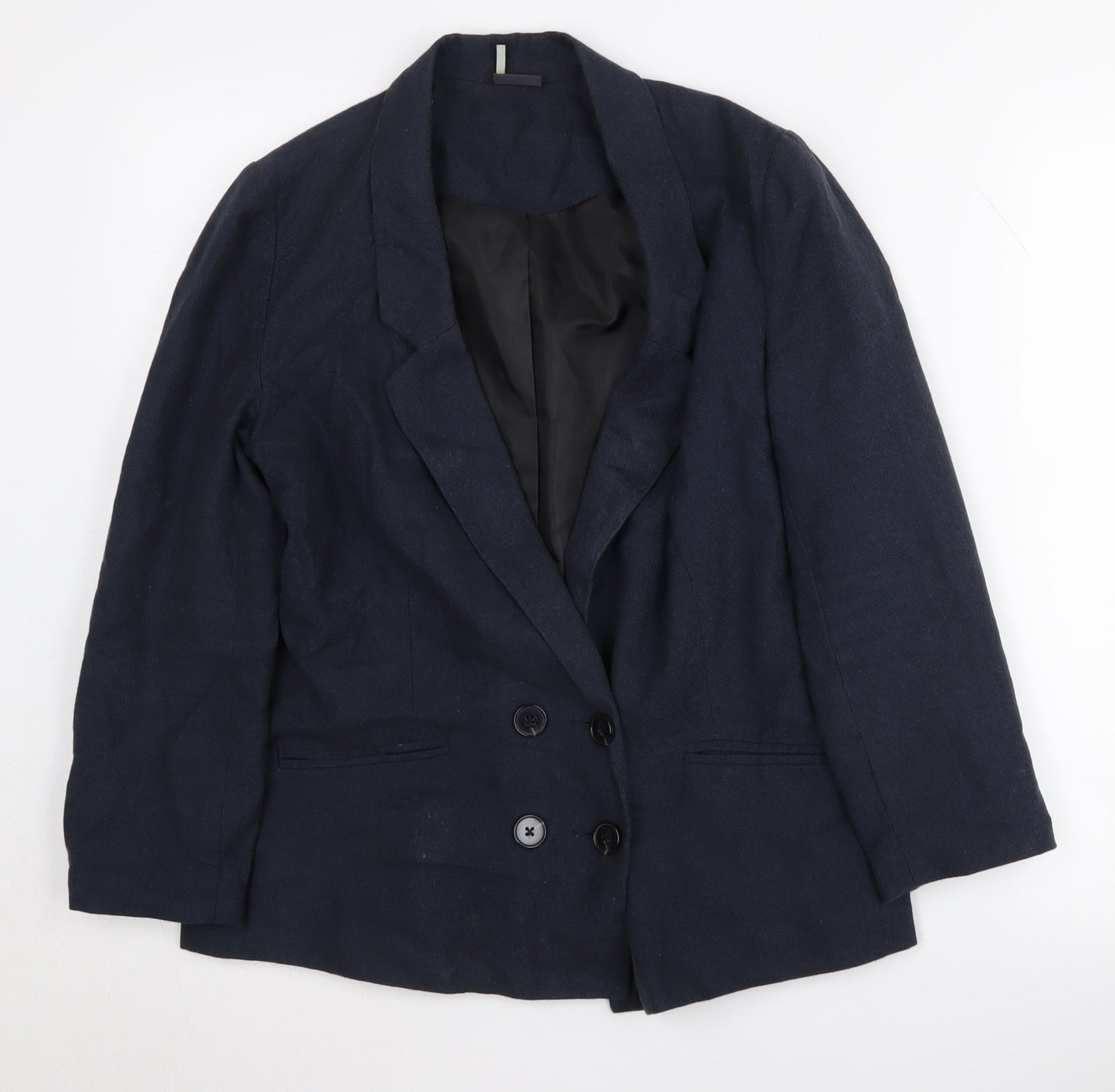Sparkle & Fade Blue Women's Blazer M, Cotton, Casual
