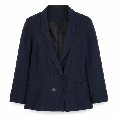 Sparkle & Fade Blue Women's Blazer M, Cotton, Casual