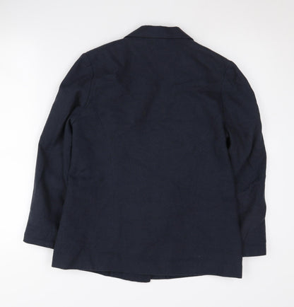 Sparkle & Fade Blue Women's Blazer M, Cotton, Casual