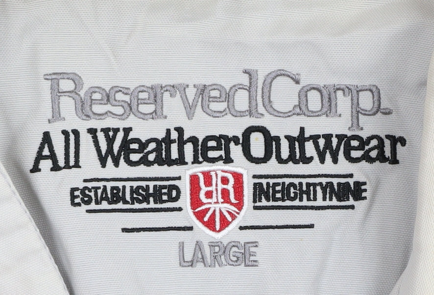Mens UK Size L Reserved Corp Beige Basic Jacket