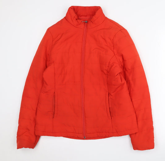 Womens UK Size 12 Marks and Spencer Red Puffer Jacket