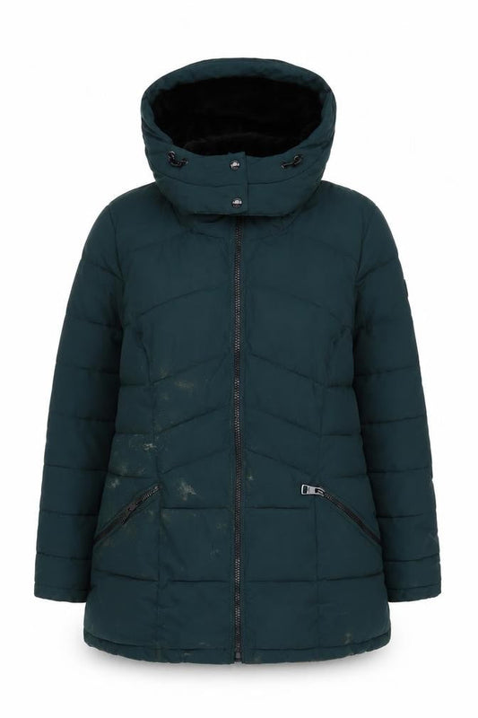 Womens UK Size XL Andrew Marc Green Puffer Jacket