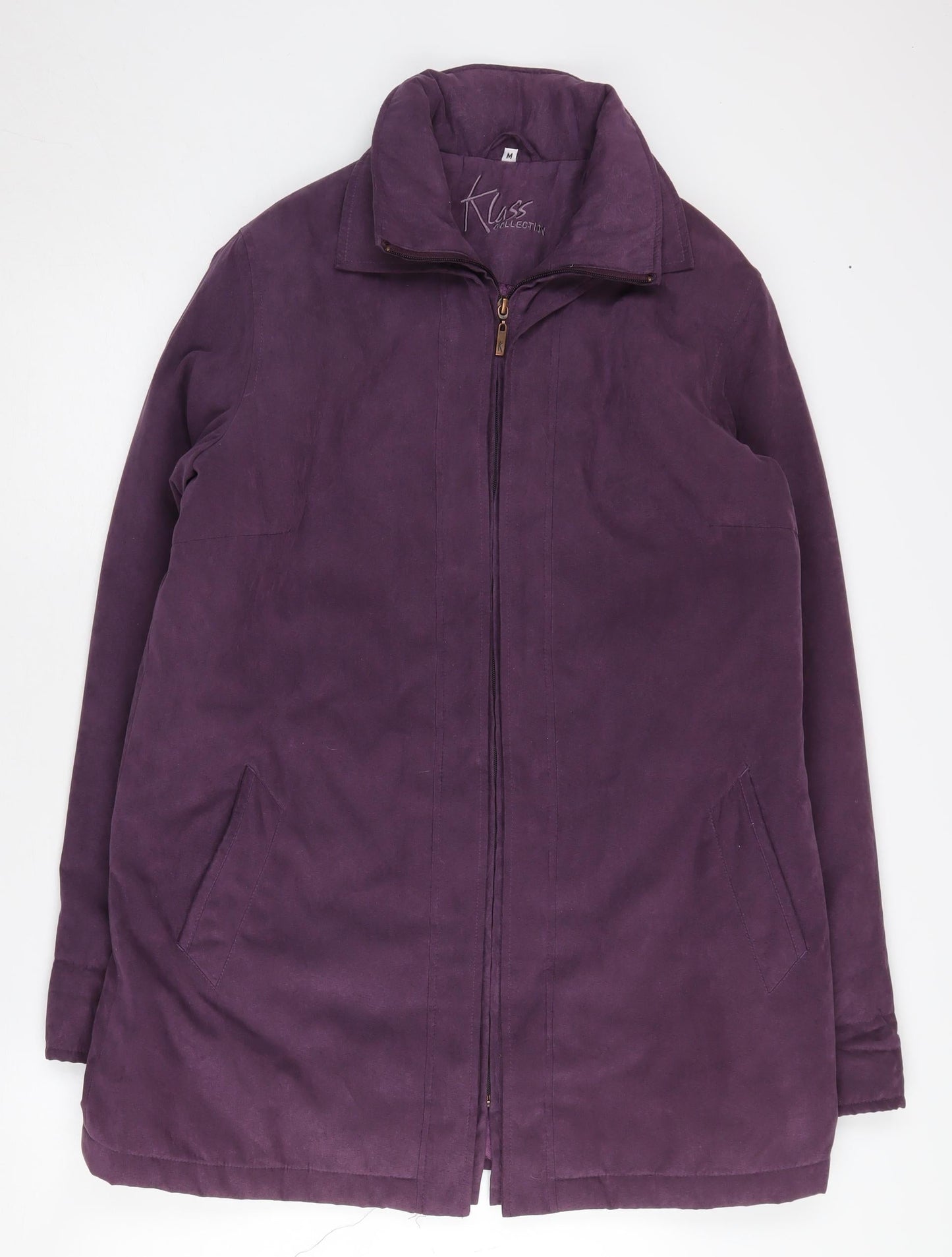 Klass Collection Women's Purple Full Zip Jacket M