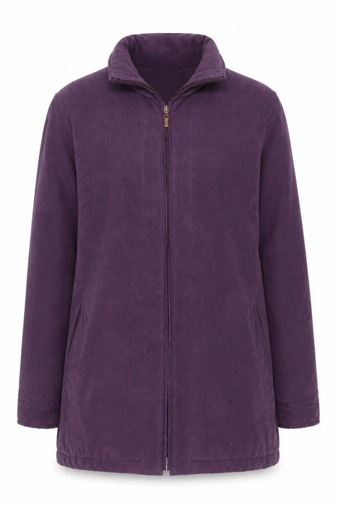Klass Collection Women's Purple Full Zip Jacket M