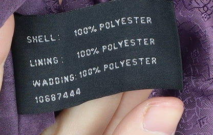 Klass Collection Women's Purple Full Zip Jacket M