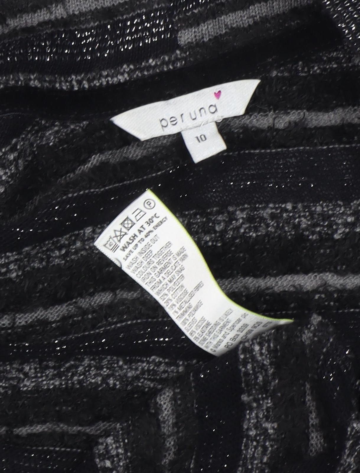 Womens UK Size 10 Per Una Black Cardigan Jumper