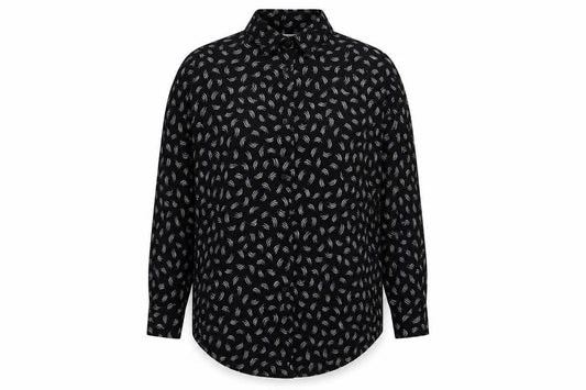 Womens UK Size 14 Clockhouse Black  Button-Up