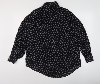 Clockhouse Women's Black Button-Up Shirt - Size 14