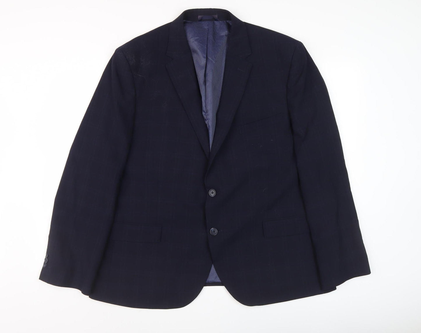 Mens UK Size 36 Marks and Spencer Regular Blue Suit Jacket