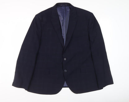 Mens UK Size 36 Marks and Spencer Regular Blue Suit Jacket