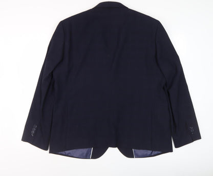 Mens UK Size 36 Marks and Spencer Regular Blue Suit Jacket