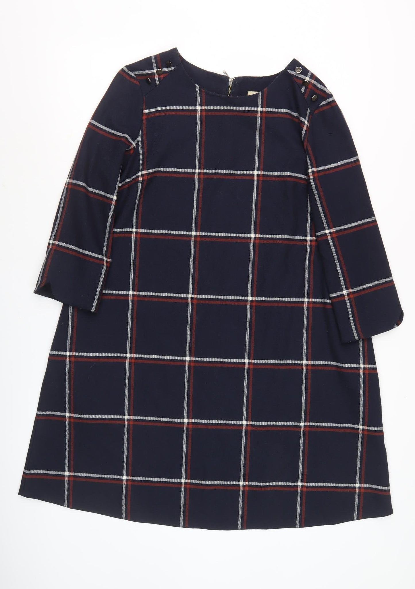 Phase Eight Women's Multicoloured Plaid Shift Dress, Size 12