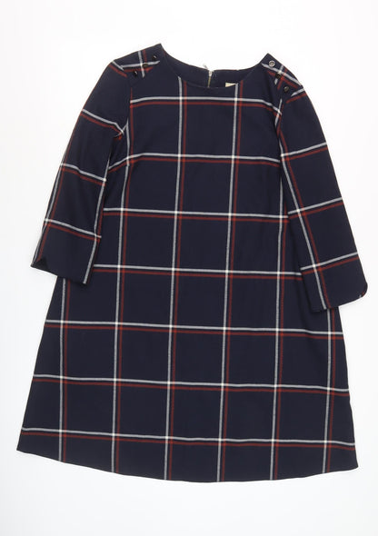 Phase Eight Women's Multicoloured Plaid Shift Dress, Size 12