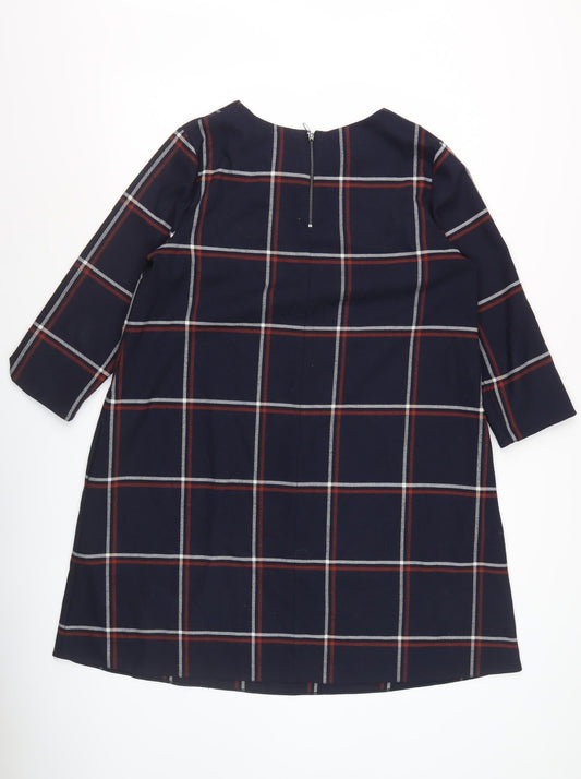 Phase Eight Women's Multicoloured Plaid Shift Dress, Size 12