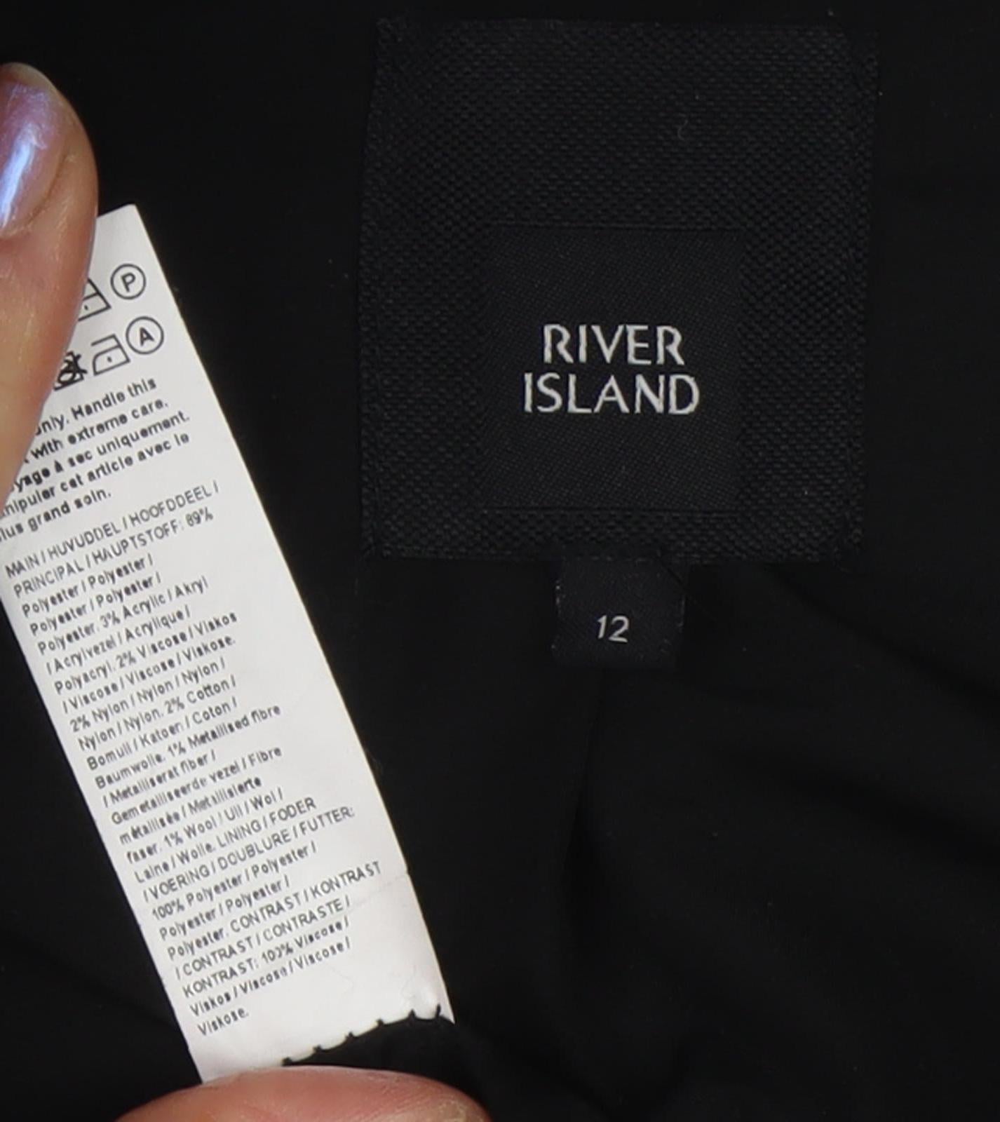 Womens UK Size 12 River Island Multicoloured