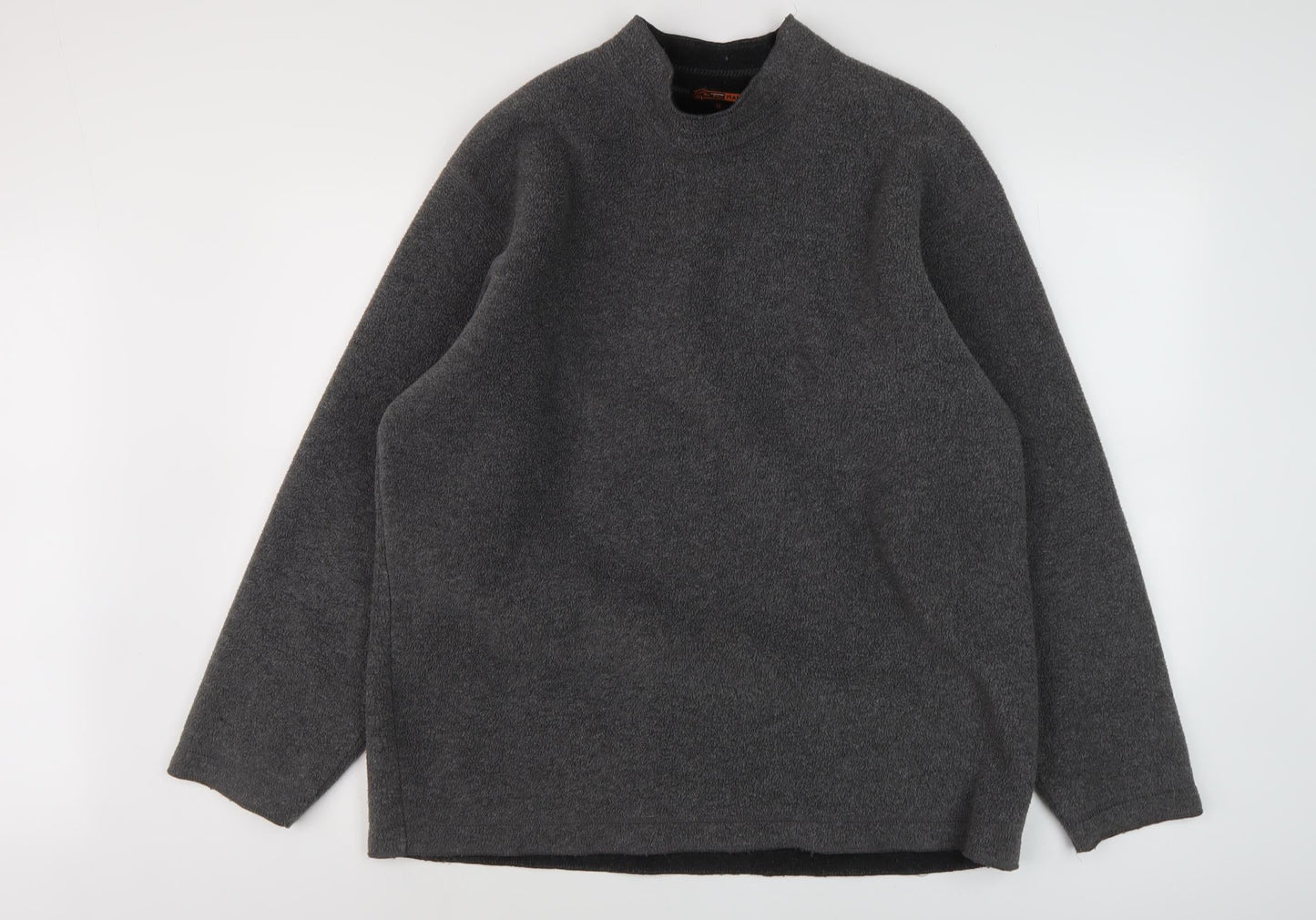 George Men's Grey Pullover Sweatshirt, Medium, Mock Neck