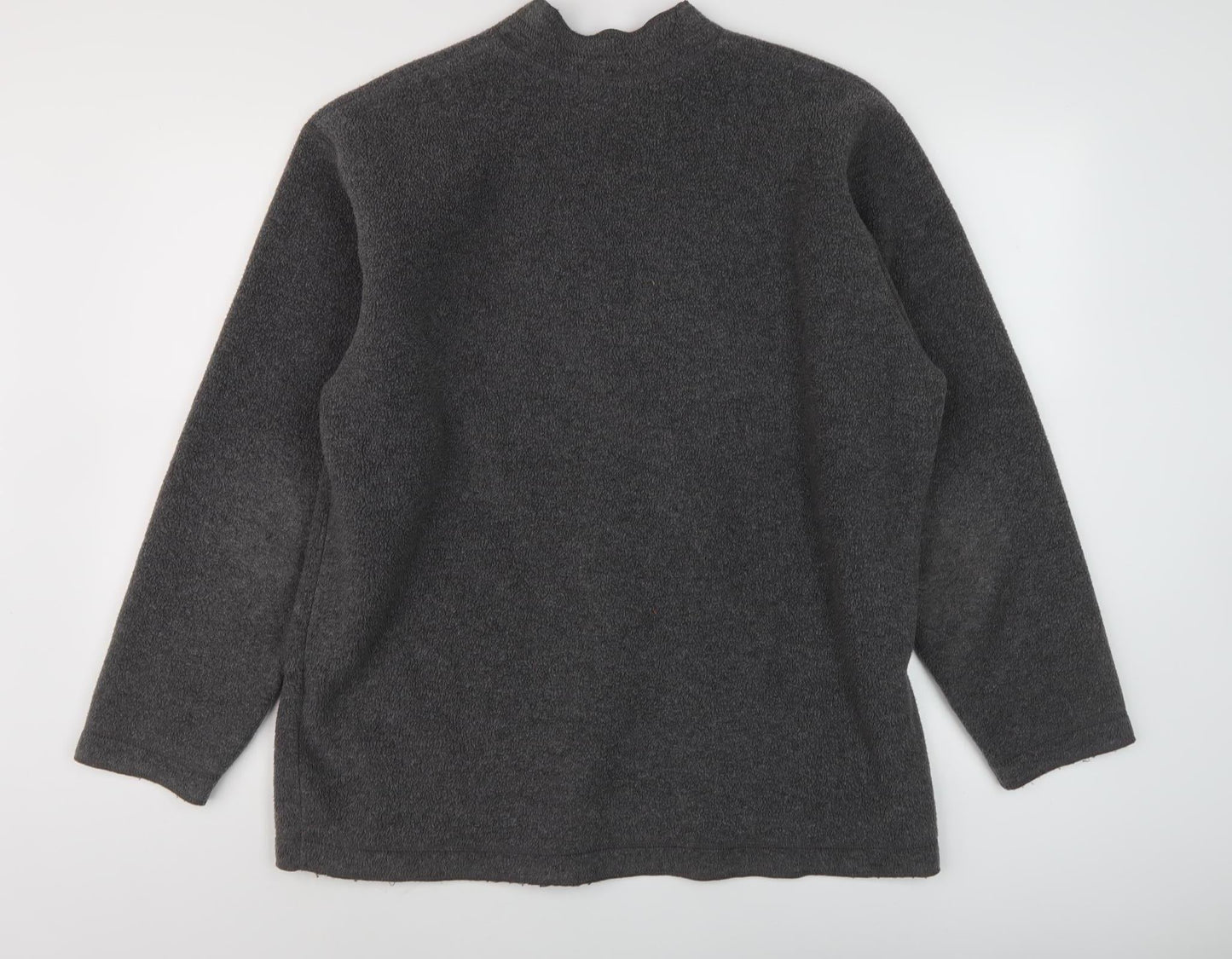 George Men's Grey Pullover Sweatshirt, Medium, Mock Neck