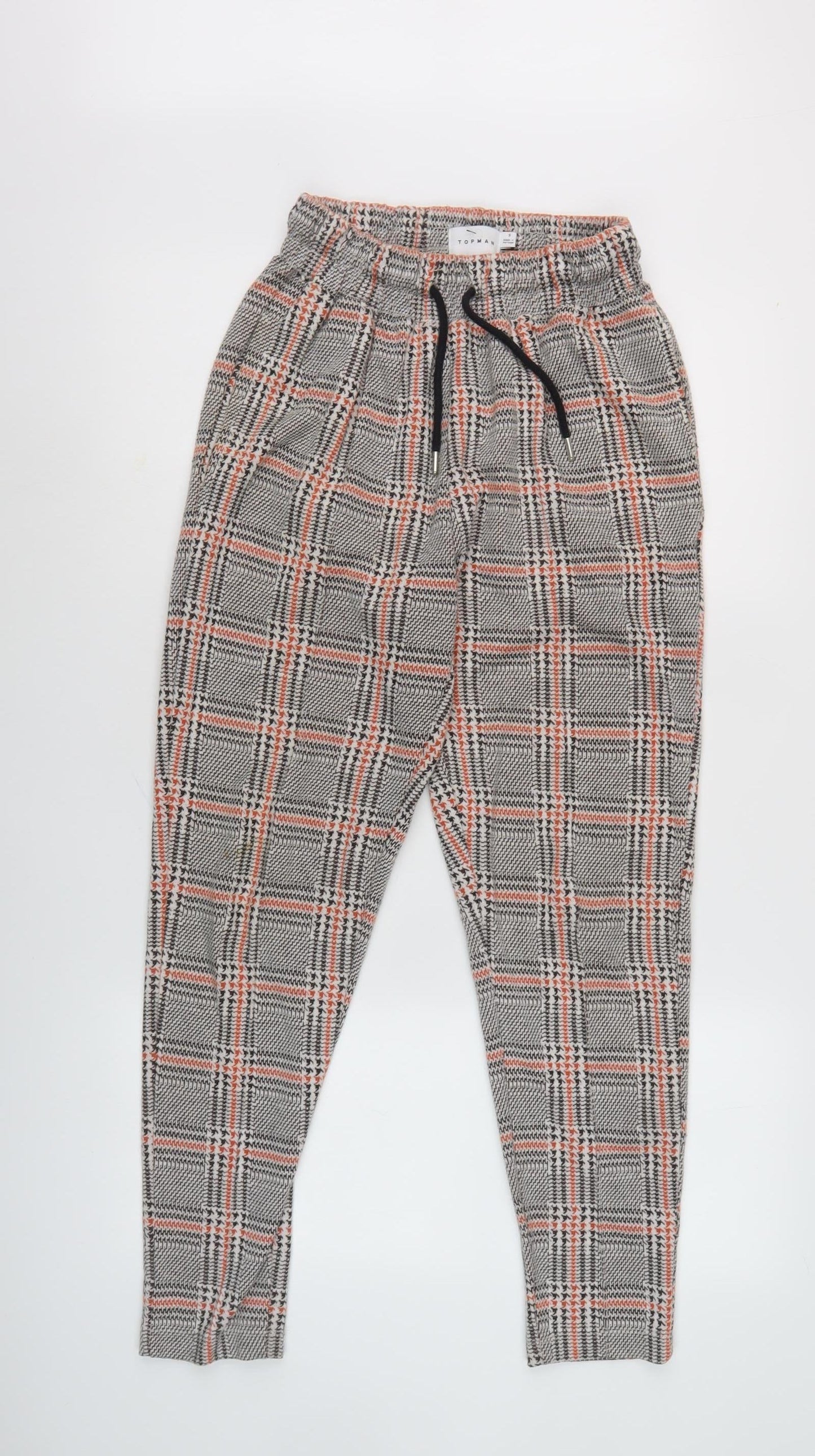Topman Men's Multicoloured Check Joggers S