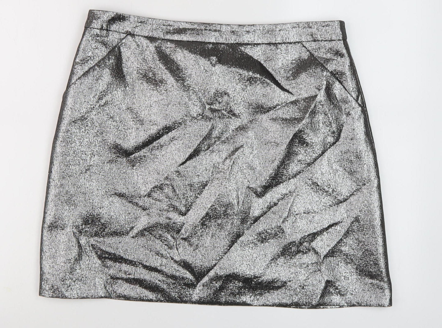 Marks and Spencer Women's Silver Pencil Skirt Size 14