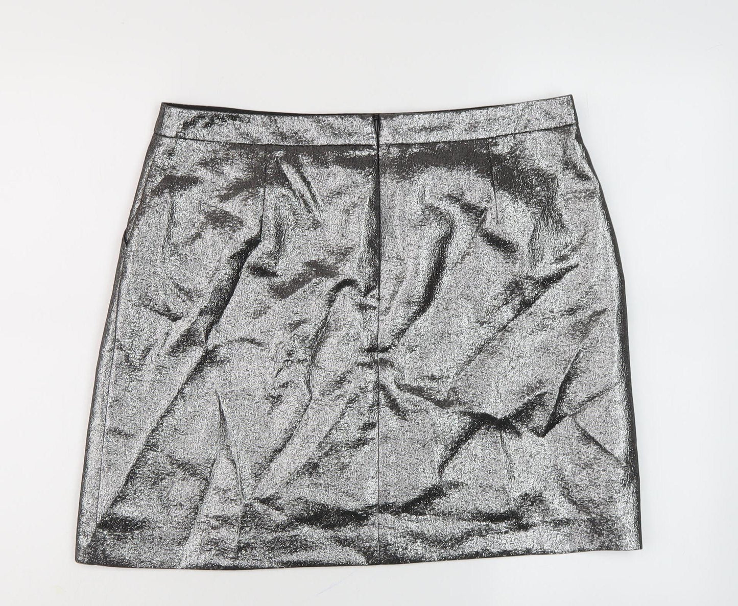 Marks and Spencer Women's Silver Pencil Skirt Size 14