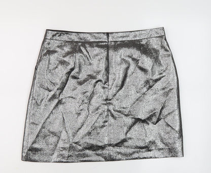 Marks and Spencer Women's Silver Pencil Skirt Size 14