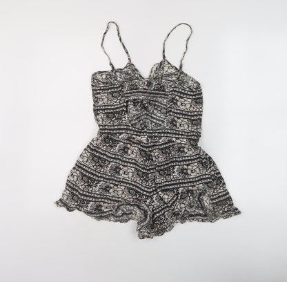 Womens UK Size S American Eagle Outfitters One-Piece Multicoloured Playsuit