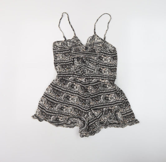 Womens UK Size S American Eagle Outfitters One-Piece Multicoloured Playsuit