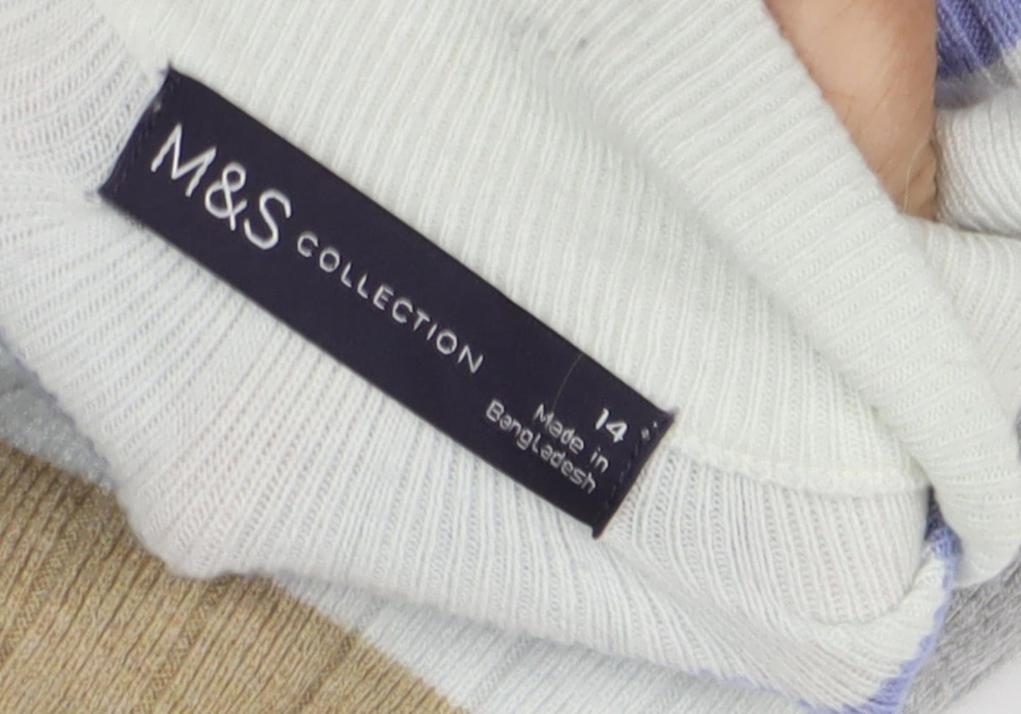Womens UK Size 14 Marks and Spencer Multicoloured Pullover Jumper