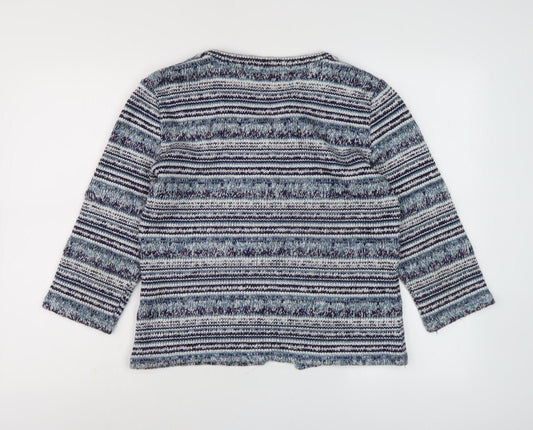 Per Una Women's Multicoloured Striped Knit Jacket M