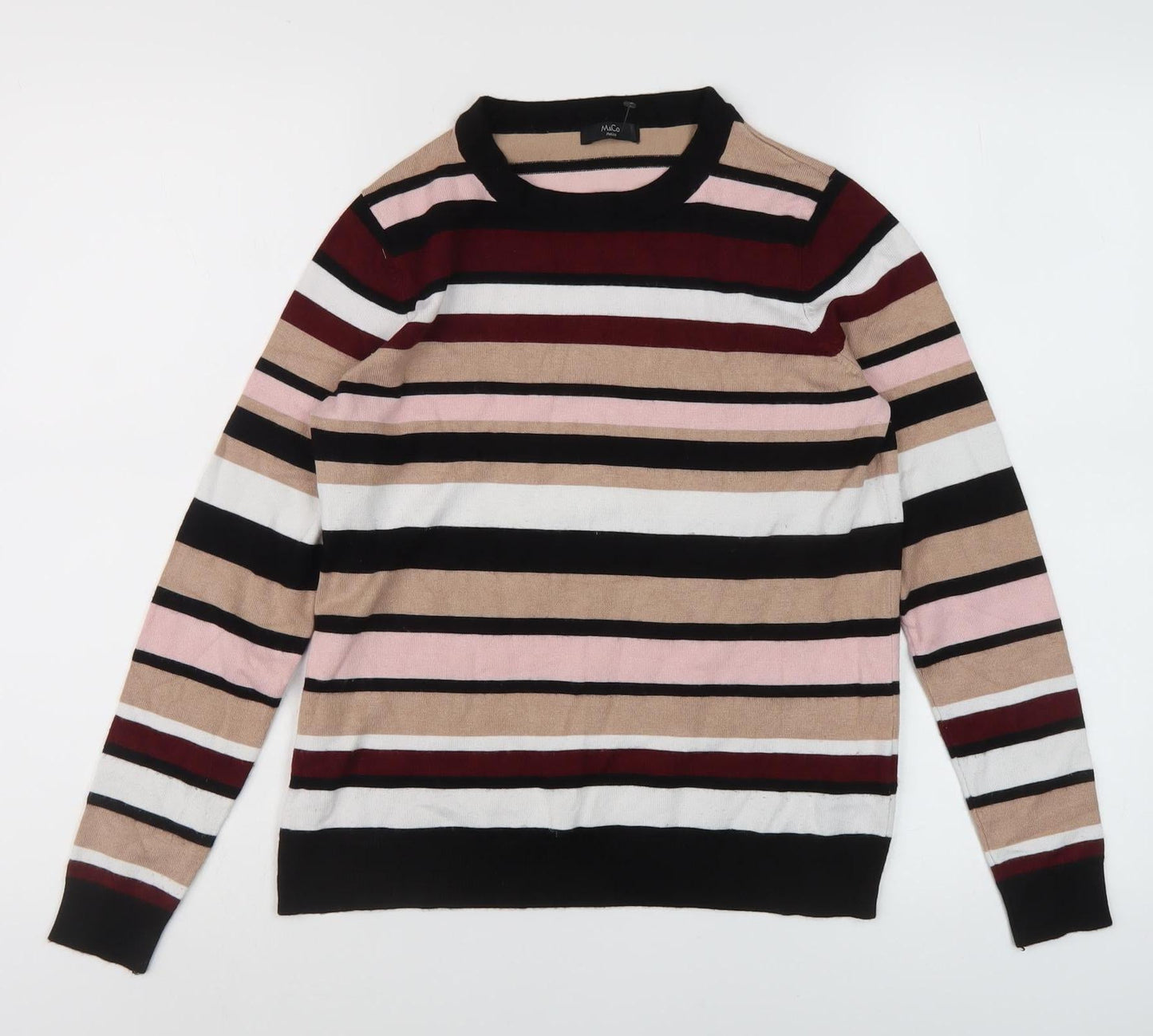 Womens UK Size 10 M&Co Multicoloured Pullover Jumper