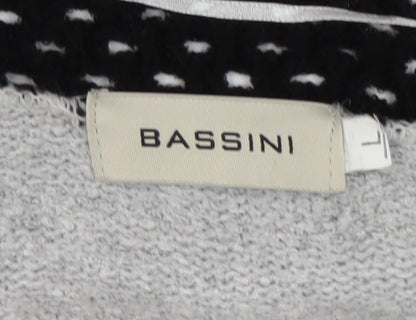 Bassini Women's Black Cardigan, Regular, Long Sleeve